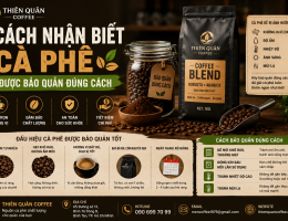 CÁCH NHẬN BIẾT CÀ PHÊ ĐƯỢC BẢO QUẢN ĐÚNG CÁCH