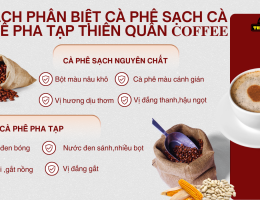 CÁCH PHÂN BIỆT CÀ PHÊ SẠCH & CÀ PHÊ PHA TẠP – THIÊN QUÂN COFFEE
