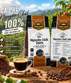 Cà phê hạt Nguyên Chất loại 1Kg