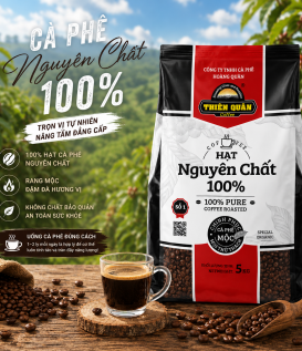 Cà phê hạt Nguyên Chất – Special Organic túi 5kg 