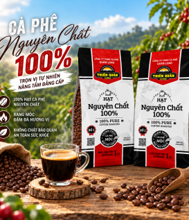 Cà phê hạt nguyên chất Cao Cấp 1kg